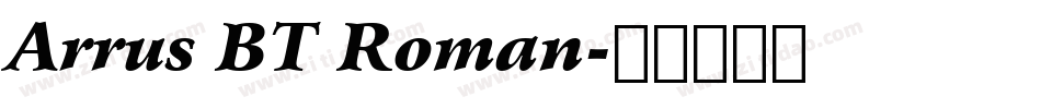 Arrus BT Roman字体转换